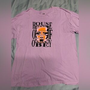Obey Lavender Tee with Bold Graphic
